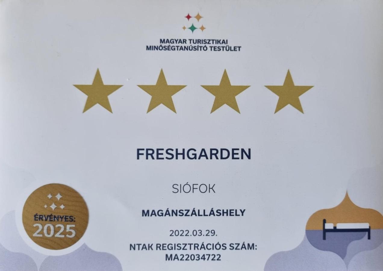 FreshGarden 102 Siófok Apartman Kültér fotó